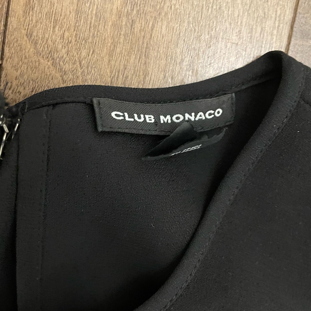 Club Monaco Black Sleeveless Jumpsuit - Picture 2 of 4